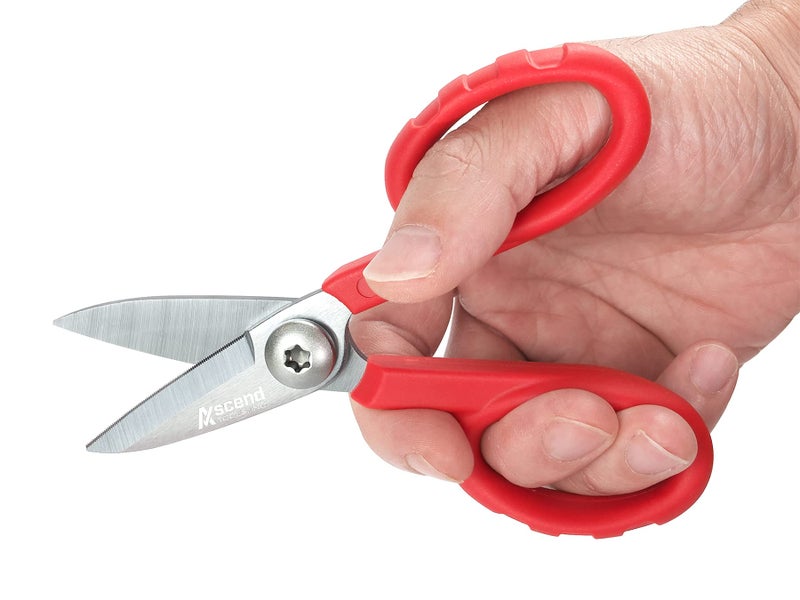 Ascend Tools 5-1/2 inch Carbon Steel Shears - Kevlar, Dyneema, Vectran, Spectra, Technora, Nomex, Innegra, Dacron, Fiberglass, Carbon Fiber, Fiber Optic Kevlar Shears - Image 5